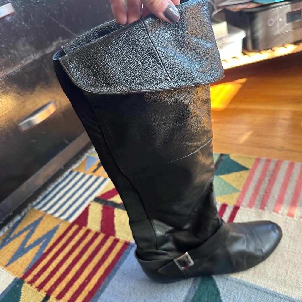 Chinese Laundry Black Over the Knee Boots